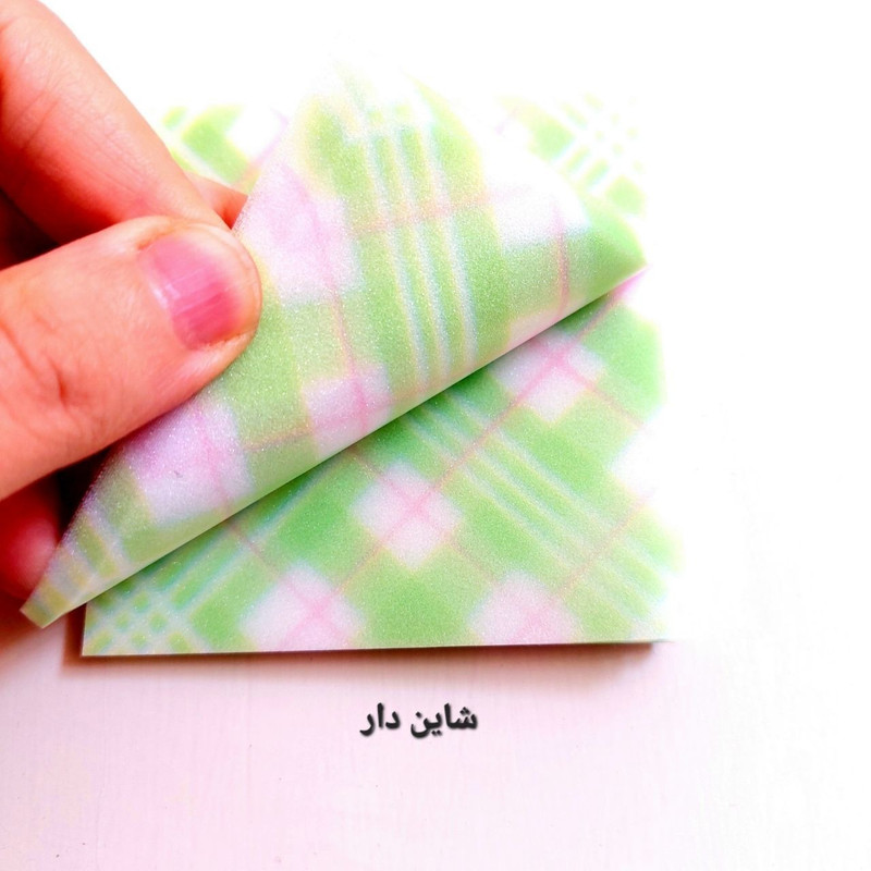 کاغذ یادداشت چسب دار مدل چهارخونه طرح استیک نوت شفاف سایز 7.6x7.6 سانتی متر مجموعه ۲ عددی