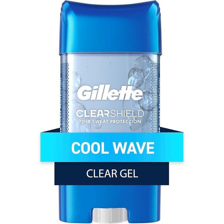 ژل شفاف ضد تعریق مردانه ژیلت مدل Cool Wave حجم 107 میلی لیتر