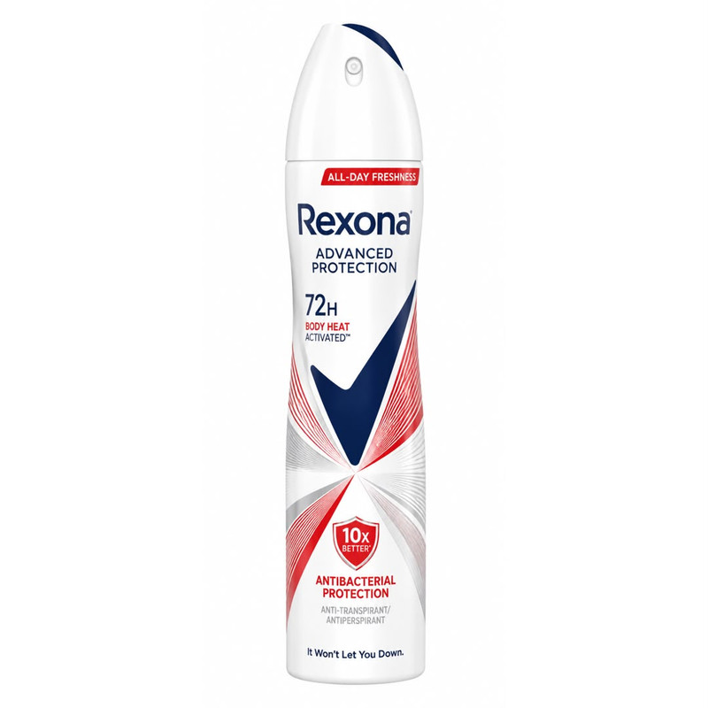 اسپری ضدتعریق زنانه رکسونا مدل Antibacterial Protection 72H حجم 200 میلیلیتر