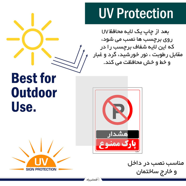 برچسب ایمنی مستر راد طرح هشدار پارک ممنوع مدل HSE-OSHA-1315