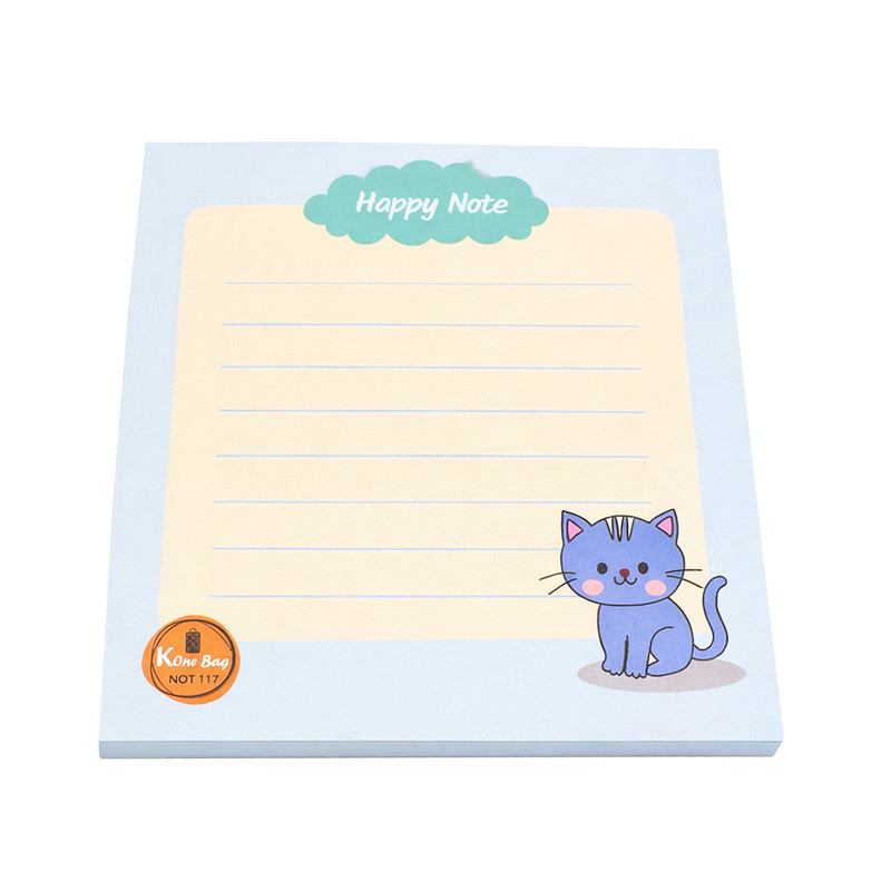 کاغذ یادداشت مدل Happy Note 117 سایز 10*10 سانتی متر بسته 2 عددی