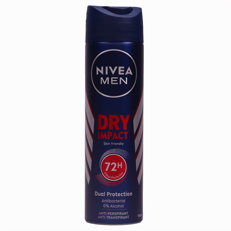 اسپری بدن مردانه نیوآ مدل dry impact حجم 150 میلی لیتر