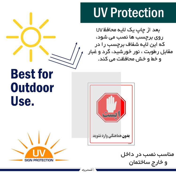 برچسب ایمنی مستر راد طرح بدون هماهنگی وارد نشوید مدل HSE-OSHA-1230