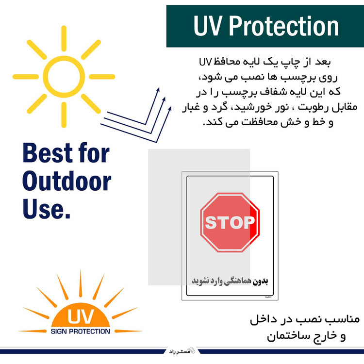 برچسب ایمنی مستر راد طرح بدون هماهنگی وارد نشوید مدل HSE-OSHA-1153