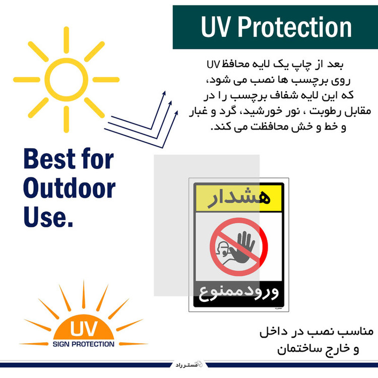 برچسب ایمنی مستر راد طرح هشدار ورود ممنوع مدل HSE-OSHA-0844