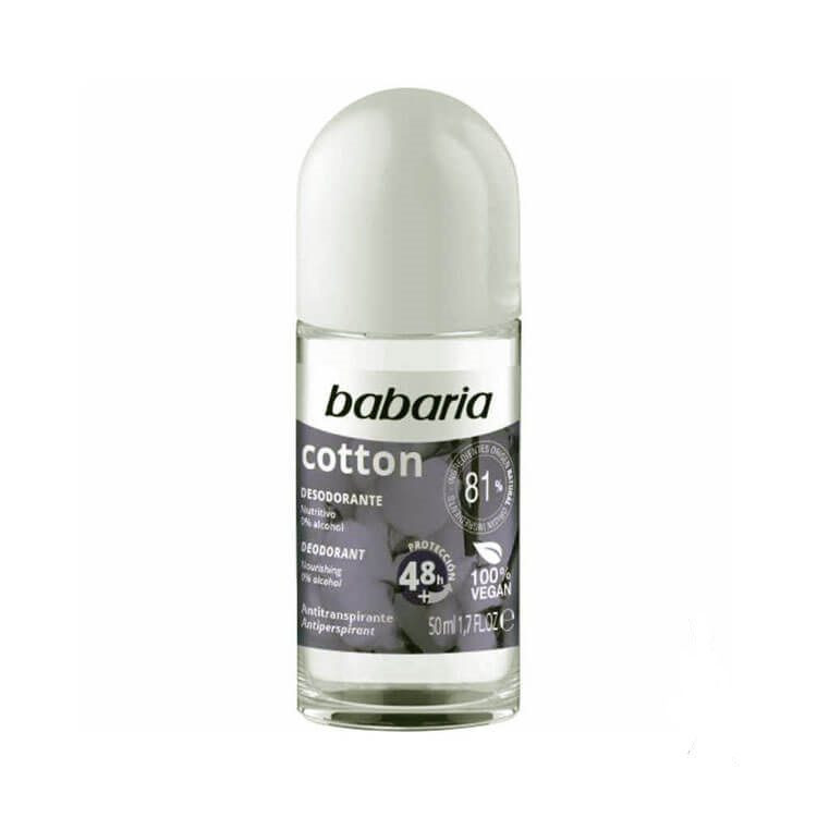 رول ضد تعریق باباریا مدل Cotton حجم 50 میلی لیتر