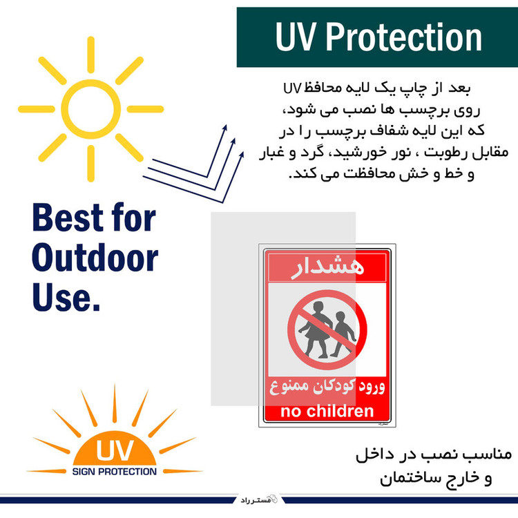 برچسب ایمنی مستر راد طرح هشدار ورود کودکان ممنوع مدل HSE-OSHA-0956