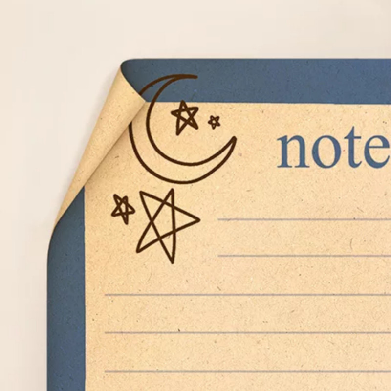 کاغذ یادداشت مریخ مدل Doodle 1056 سایز ۹×۹ سانتیمتر
