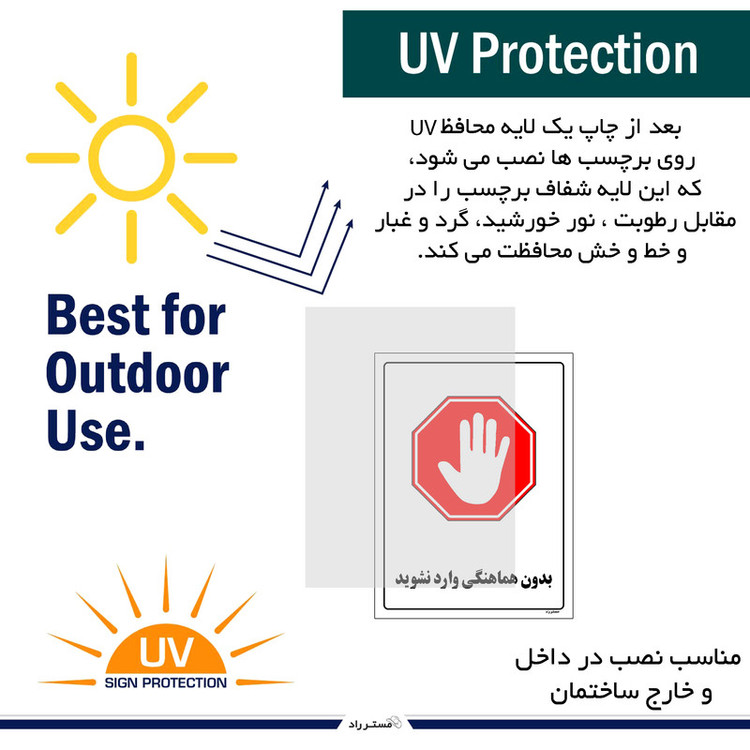 برچسب ایمنی مستر راد طرح بدون هماهنگی وارد نشوید مدل HSE-OSHA-1157