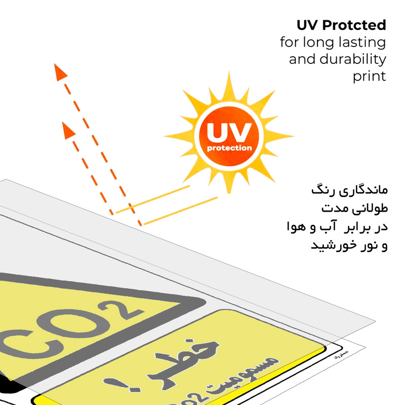 برچسب ایمنی مستر راد طرح خطر مسمومیت CO2 مدل HSE-OSHA-003