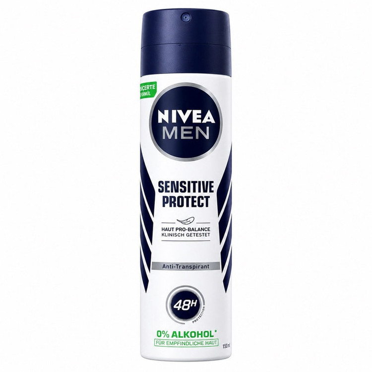 اسپری ضدتعریق مردانه نیوآ مدل Sensitive Protect حجم 135 میلیلیتر