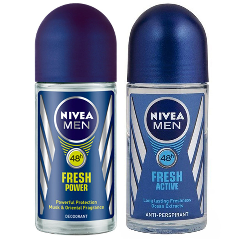 رول ضد تعریق مردانه نیوآ مدل Fresh Power And Fresh Active مجموعه 2 عددی