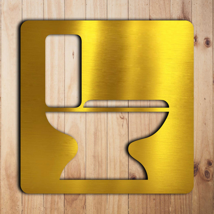 تابلو نشانگر آژنگ طرح توالت فرنگی کد ICON- F-030