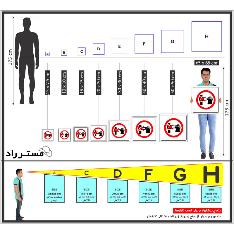 برچسب ایمنی مستر راد طرح شیر روغن را باز نکنید مدل HSE-OSHA-513