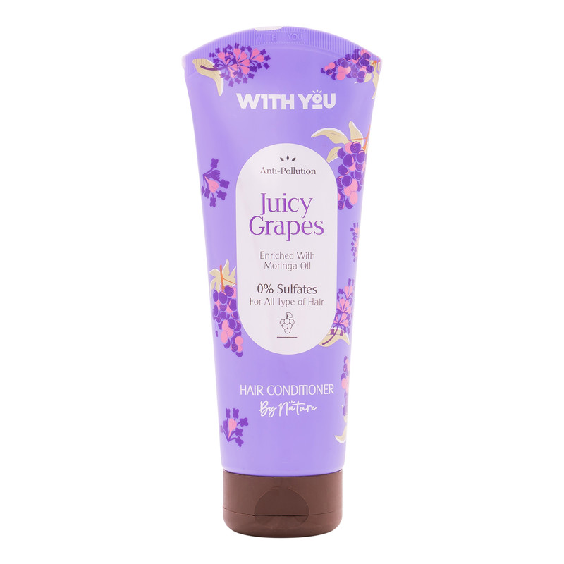 نرم‌کننده مو ویت یو مدل Juicy Grapes مناسب برای انواع مو حجم 200 میلی‌لیتر