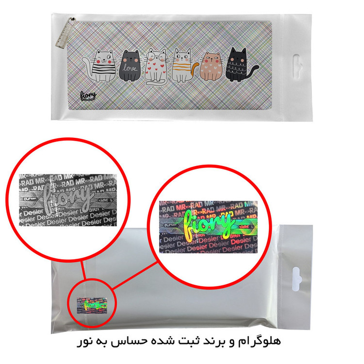 جامدادی مستر راد مدل گربه فانتزی کد fiory 1956