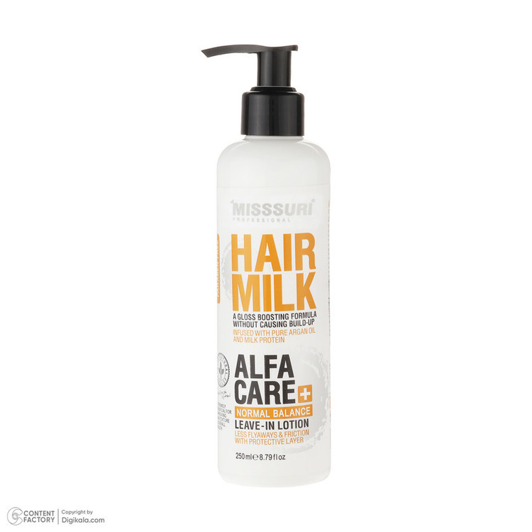 لوسیون شیر مو میسوری مدل Alfa Care مناسب برای مو معمولی حجم 250 میلیلیتر