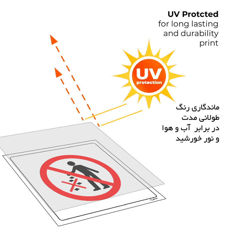 برچسب ایمنی مستر راد طرح ریختن زباله ممنوع مدل HSE-OSHA-052