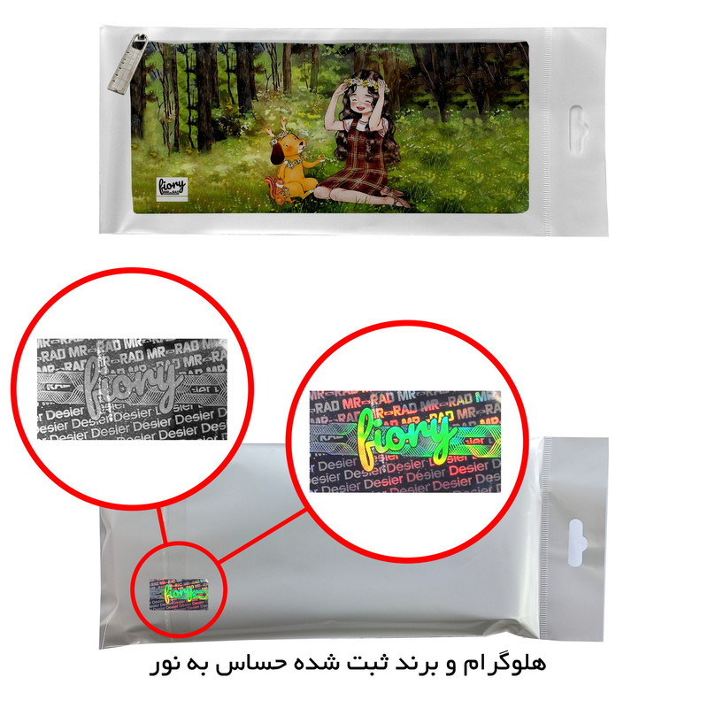 جامدادی مستر راد مدل دختر فانتزی طرح گلبهار کد fiory 2052