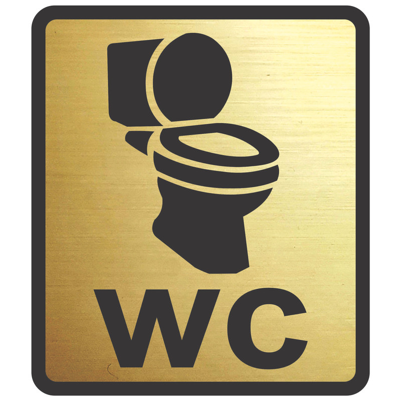 تابلو نشانگر طرح مستطیل مدل wc