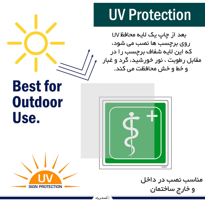 برچسب ایمنی مستر راد طرح پرسنل پیرا پزشک مدل HSE-OSHA-137