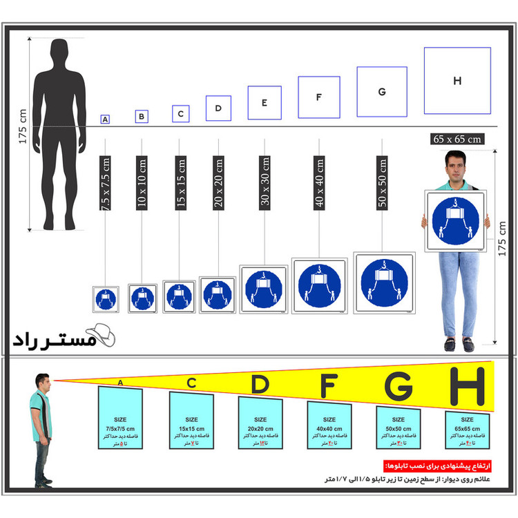 برچسب ایمنی مستر راد طرح بار معلق را با طناب مهار کنید مدل HSE-OSHA-177