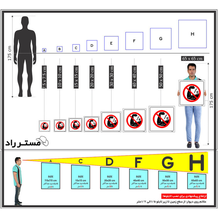 برچسب ایمنی مستر راد طرح تزریقات در این محل ممنوع مدل HSE-OSHA-274