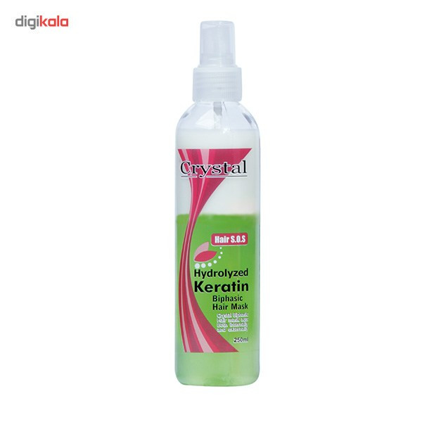 ماسک مو دو فاز کریستال مدل Hydrolyzed Keratin حجم 250 میلی لیتر