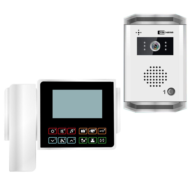 درب بازکن تصویری تک نما مدل C43-1V مجموعه ۲ عددی