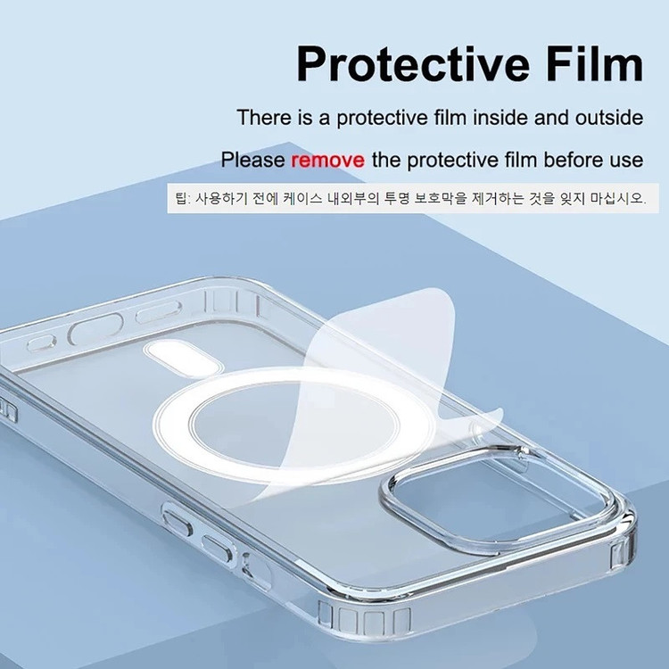 کاور مدل مگ سیف clear مناسب برای گوشی موبایل اپل iphone 15