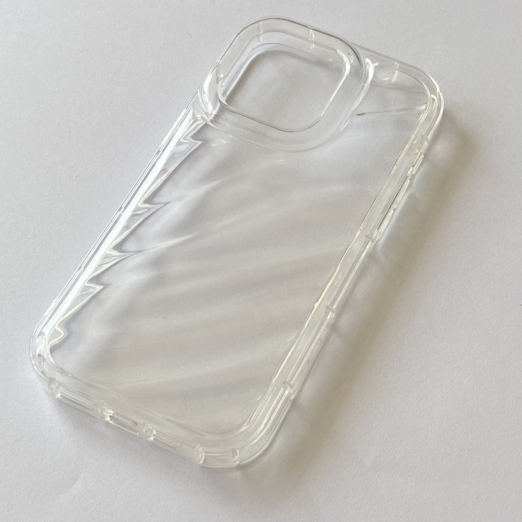 کاور ژله ای مدل دوکاربره طرح موج دار کد 55Sh مناسب برای گوشی موبایل اپل iPhone 13 Pro Max