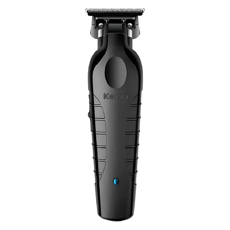 ماشین اصلاح موی صورت کیمی مدل KM-2299 با تیغه کربن استیل، باتری 1200 میلی‌آمپر ساعت، شارژ سریع 3 ساعته با USB Type-C، طراحی ارگونومیک و 3 شانه تنظیم طول مو