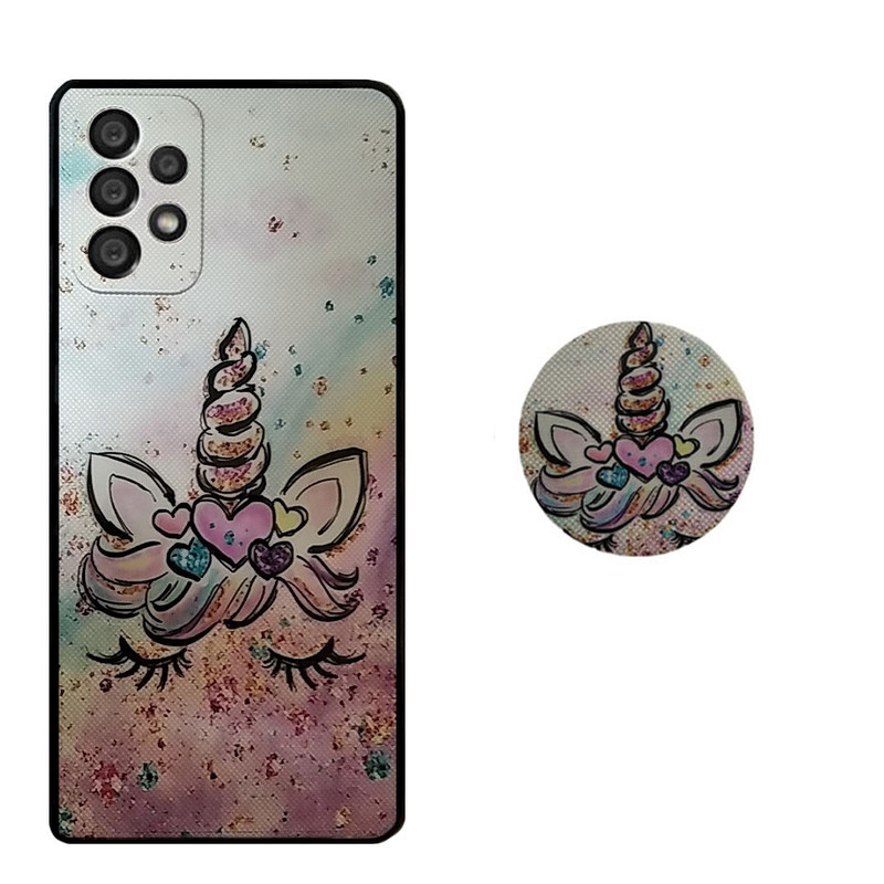 کاور مدل HB 0183 مناسب برای گوشی موبایل سامسونگ Galaxy A72 4G / A72 5G به همراه پاپ سوکت