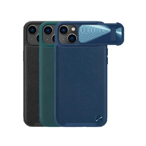 کاور نیلکین مدل CamShield Leather S مناسب برای گوشی موبایل اپل iPhone 15 Plus/ 14 Plus