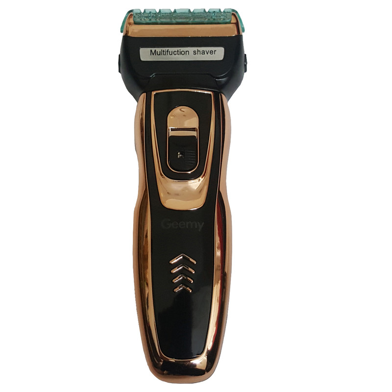 ماشین اصلاح صورت جیمی مدل GM-595 با تیغه استیل ضدزنگ، صفرزن فویلی، استفاده خشک و مرطوب، سری مو زن بینی و خط زن، شارژ سریع 480 دقیقه و 60 دقیقه استفاده بدون سیم