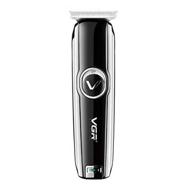 ماشین اصلاح موی بدن و صورت وی جی ار مدل V-168 با تیغه استیل ضد زنگ، طراحی ارگونومیک، شارژ USB، قابلیت تنظیم سرعت و شانه قابل تنظیم دستی