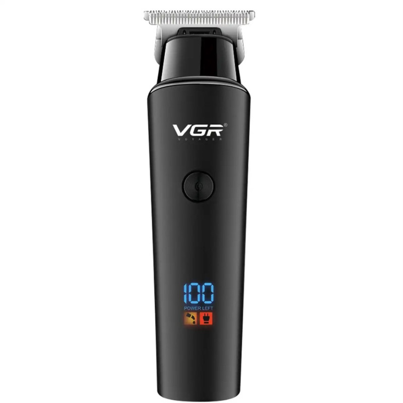 ماشین اصلاح صورت و سر وی جی آر V-937 با تیغه استیل ضد زنگ، باتری 2000 میلی‌آمپر قابل شارژ، قابلیت اصلاح صفر و خط زن، نمایشگر میزان شارژ و طراحی ارگونومیک