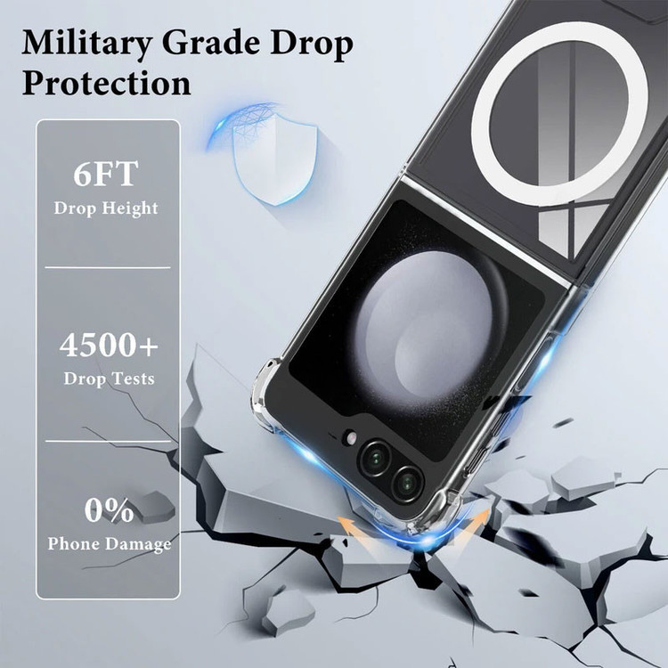 کاور مسیر مدل Clear Magsafe Magnetic مناسب برای گوشی موبایل سامسونگ Galaxy Z Flip 6