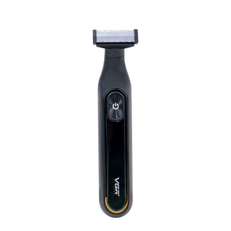 ماشین اصلاح موی صورت وی جی ار مدل V-360 professional با تیغه استیل دوطرفه، باتری لیتیوم یون 500 میلی‌آمپر ساعت، شارژ سریع تایپ سی، استفاده خشک و مرطوب، نمایشگر LED و قفل ایمنی ضد آب و شانه تنظیم شونده 0.1 تا 9 میلی‌متری