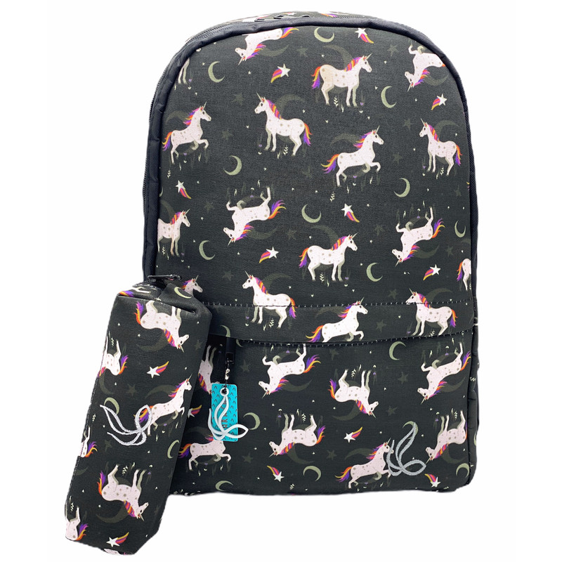کوله پشتی ساراسا طرح یونیکورن مدل Unicorn 05 به همراه جامدادی