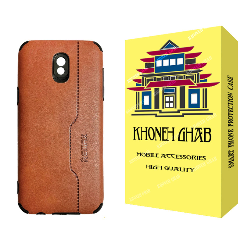 کاور خونه قاب مدل چرم طرح REMAX مناسب برای گوشی موبایل سامسونگ Galaxy J5 2017 / J530 / J5 pro