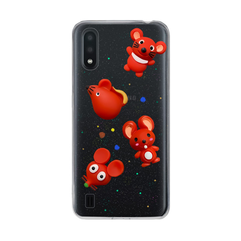 کاور دکین مدل Fanzy طرح موش مناسب برای گوشی موبایل سامسونگ Galaxy A01