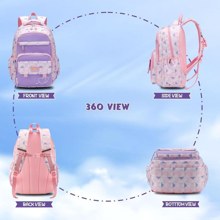 کوله پشتی مدرسه هونکا مدل قلب کد 3006