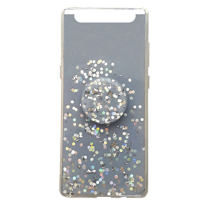 کاور طرح اکلیلی کد S2061 مناسب برای گوشی موبایل سامسونگ Galaxy A80/A90 به همراه پایه نگهدارنده