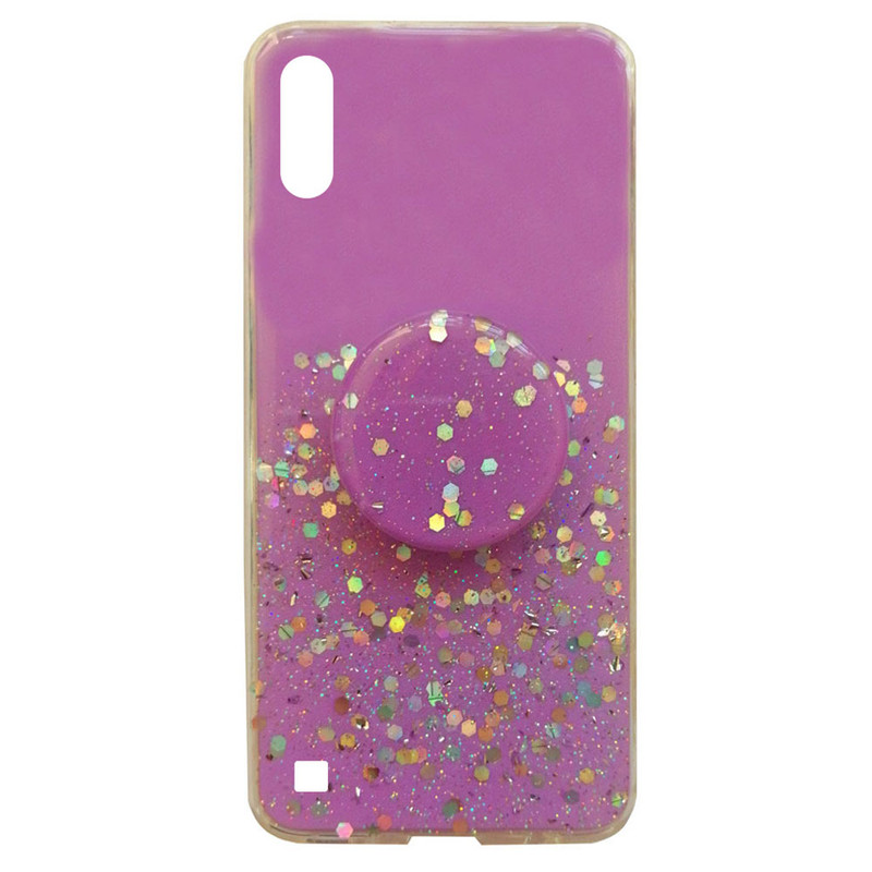 کاور طرح اکلیلی کد S2064 مناسب برای گوشی موبایل سامسونگ Galaxy A10/M10 به همراه پایه نگهدارنده