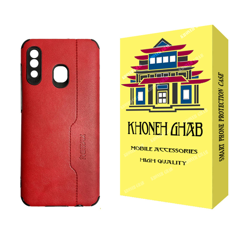 کاور خونه قاب مدل چرم طرح REMAX مناسب برای گوشی موبایل سامسونگ Galaxy A20 / A30