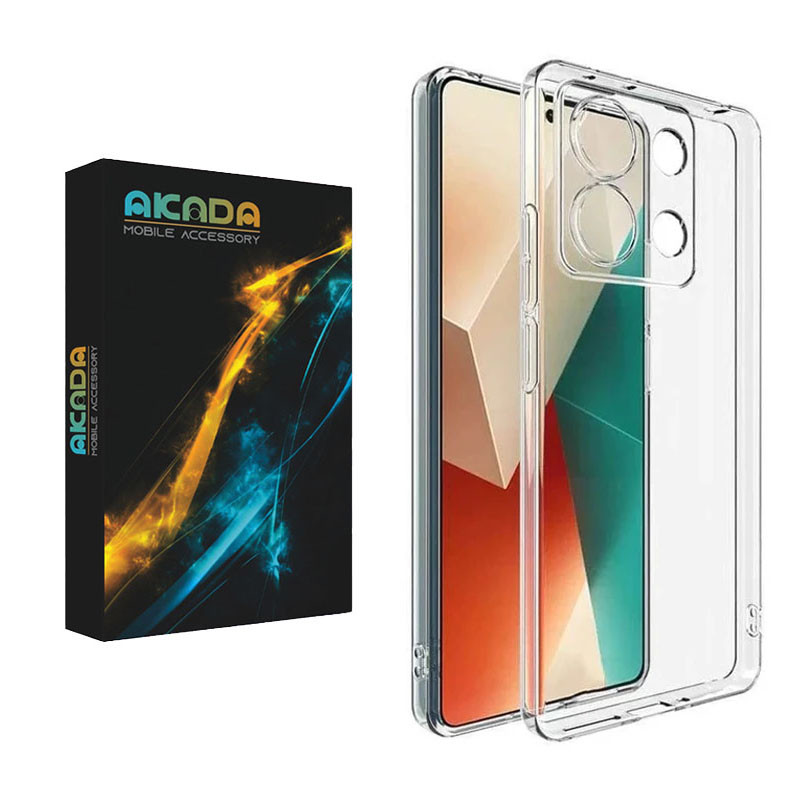 کاور آکادا مدل Transparent مناسب برای گوشی موبایل شیائومی Redmi Note 13 Pro 5G / Redmi Note 14s 4G / Poco X6