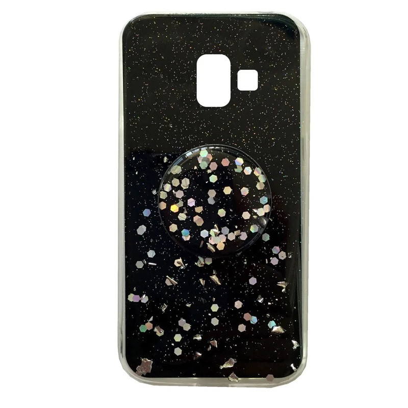 کاور طرح اکلیلی کد S1220 مناسب برای گوشی موبایل سامسونگ Galaxy A6 2018 به همراه پایه نگهدارنده