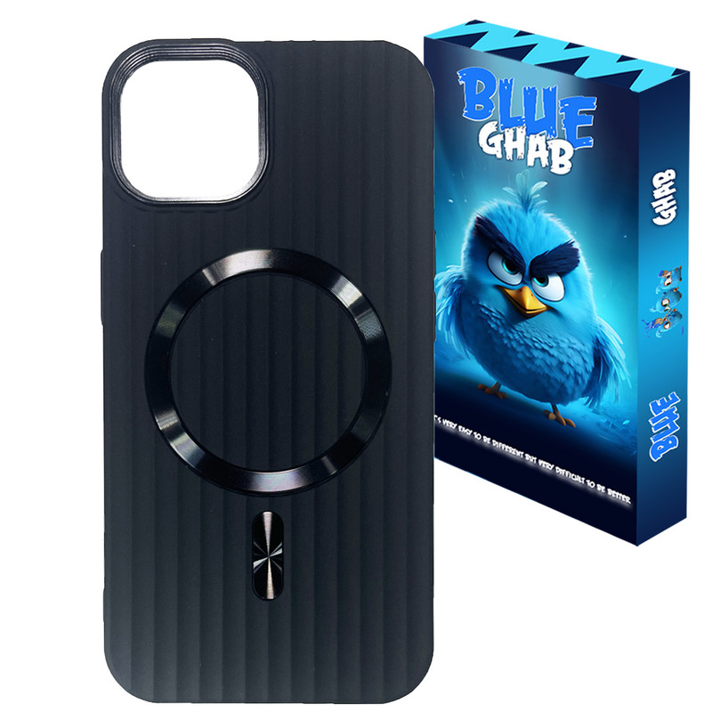 کاور بلو قاب مدل کرکره ای مگ سیف کد 022 مناسب برای گوشی موبایل اپل iPhone 16 Pro