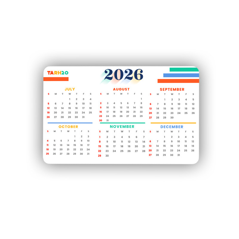 تقویم جیبی سال 2026 طرح بیست مدل CALLL-ART-001